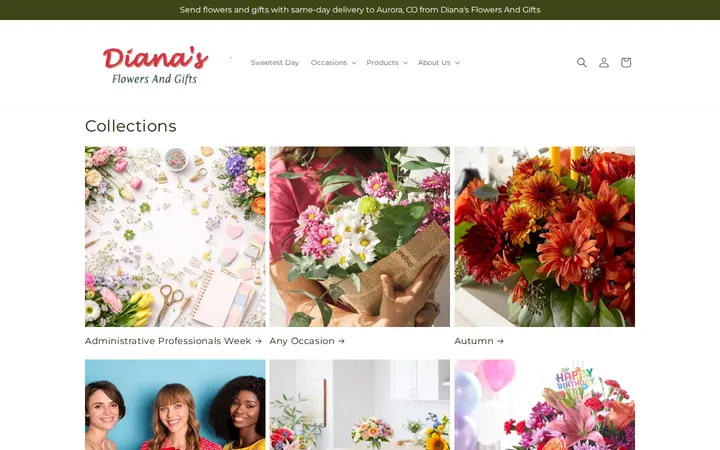 /collections — Diana's Flowers & Gifts
