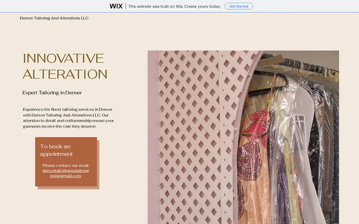 Website of Denver Tailoring