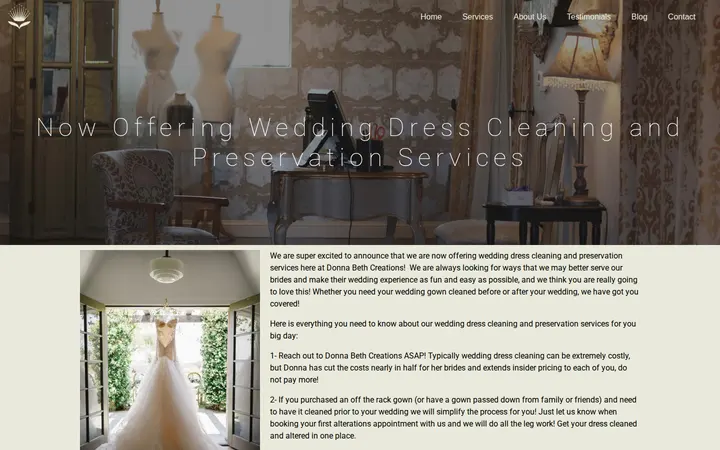 /wedding-dress-cleaning-and-preservation — Donna Beth Creations
