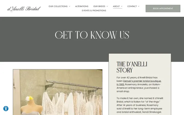 /about-us — d'Anelli Bridal & Special Occasion