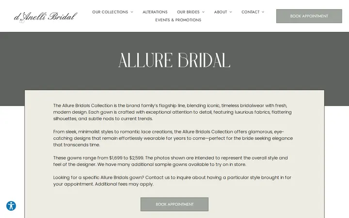 /designer/allure-bridals — d'Anelli Bridal & Special Occasion
