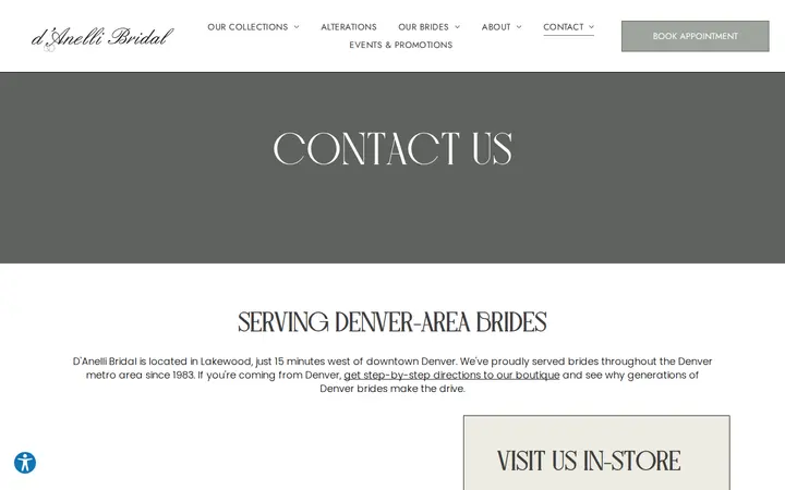 /contact — d'Anelli Bridal & Special Occasion