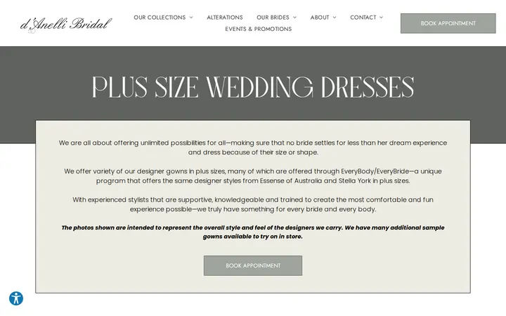 /plus-size-wedding-dresses — d'Anelli Bridal & Special Occasion