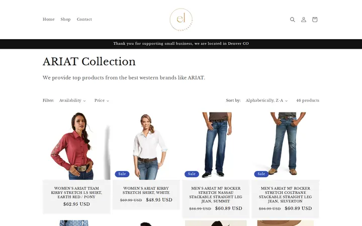 /collections/ariat-men-womens-collection — El Centenario Joyeria