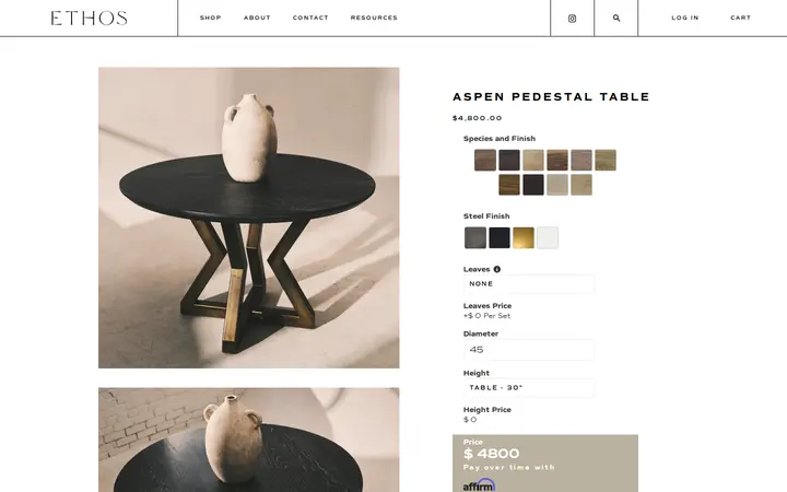 /collections/new-arrivals/products/aspen-pedestal-table — Ethos Furniture Denver