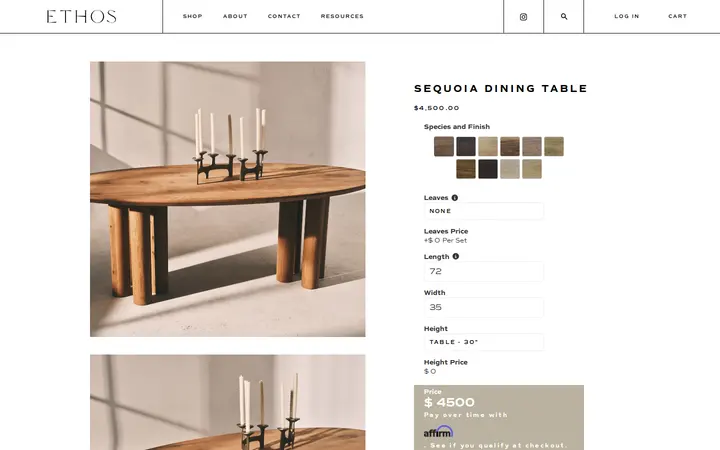 /collections/new-arrivals/products/sequoia-dining-table — Ethos Furniture Denver