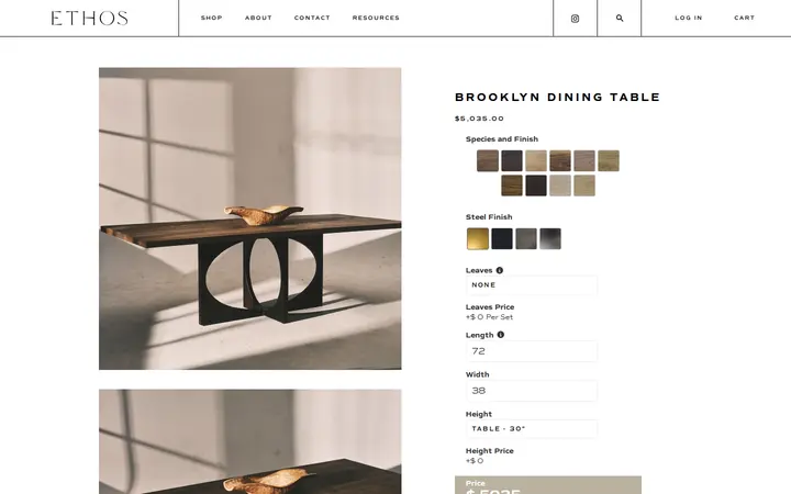/collections/new-arrivals/products/brooklyn-dining-table — Ethos Furniture Denver