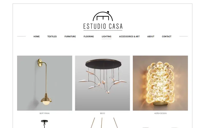 Website of Estudio Casa