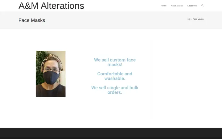 /face-masks — A & M Alterations