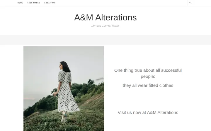Website of A & M Alterations