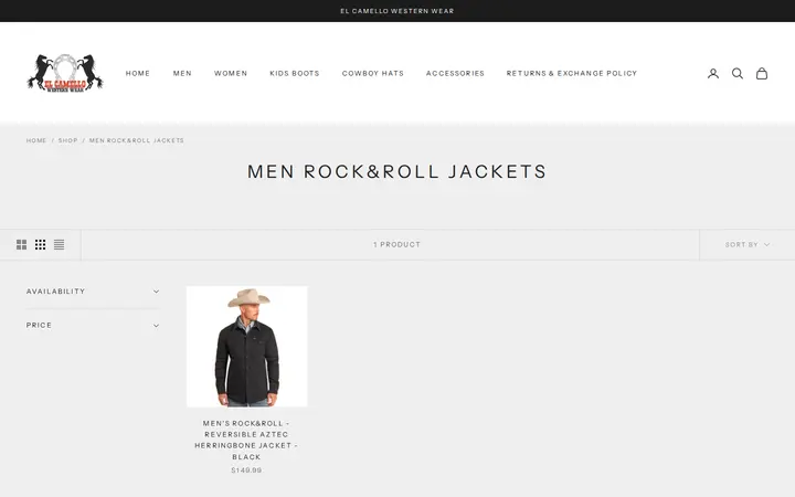/collections/men-rock-roll-jackets — El Camello Western Wear