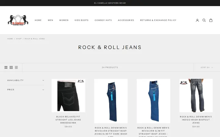 /collections/rock-roll-jeans — El Camello Western Wear