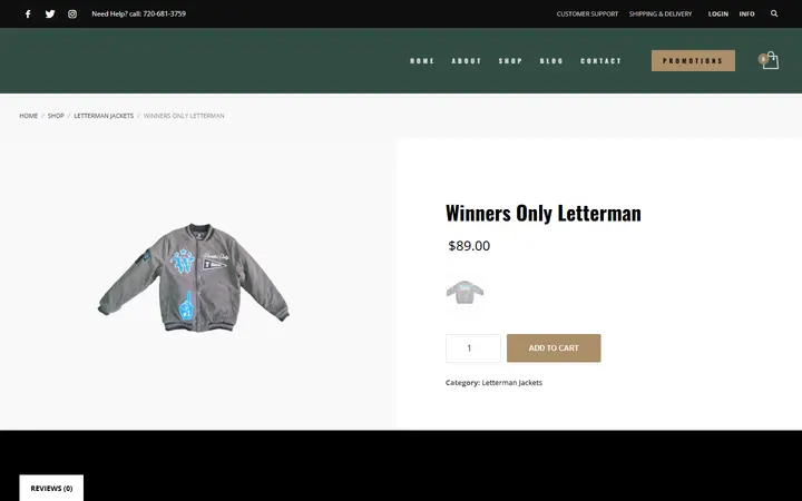 /product/winners-only-letterman — The Flytrap Clothing Boutique