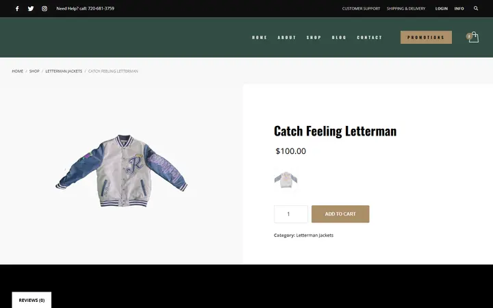 /product/catch-feeling-letterman — The Flytrap Clothing Boutique