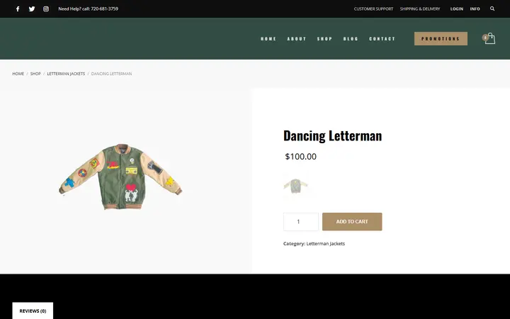 /product/dancing-letterman — The Flytrap Clothing Boutique