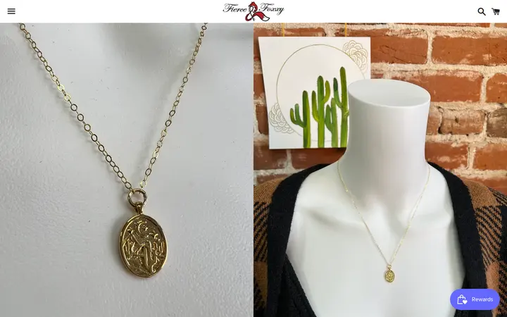 /collections/jewelry/products/in-the-desert-charm-necklace — Fierce and Foxxy Clothing