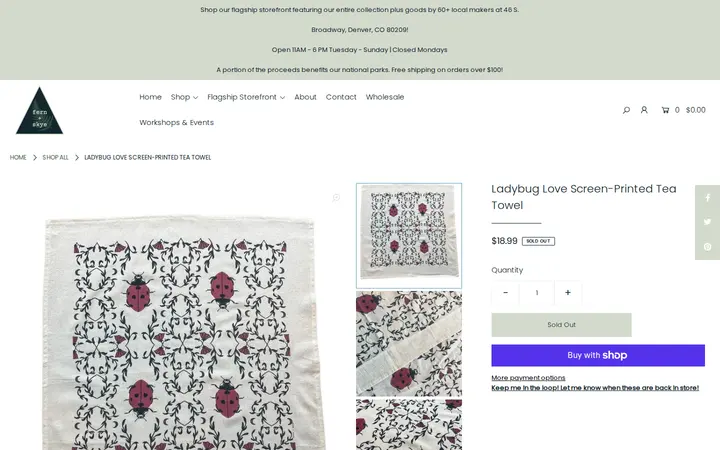 /collections/shop-all/products/ladybug-love-screen-printed-tea-towel — Fern and Skye Gallery LLC