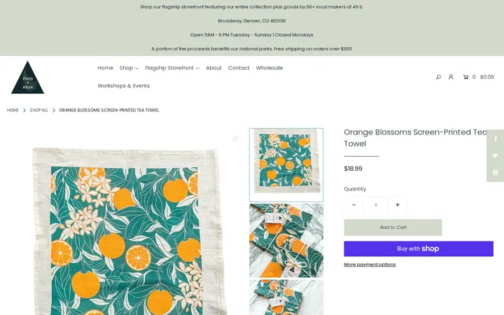 /collections/shop-all/products/orange-blossoms-screen-printed-tea-towel — Fern and Skye Gallery LLC