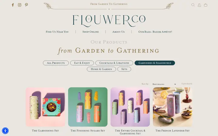 /collections/garnishes-seasonings — Flouwer Co.