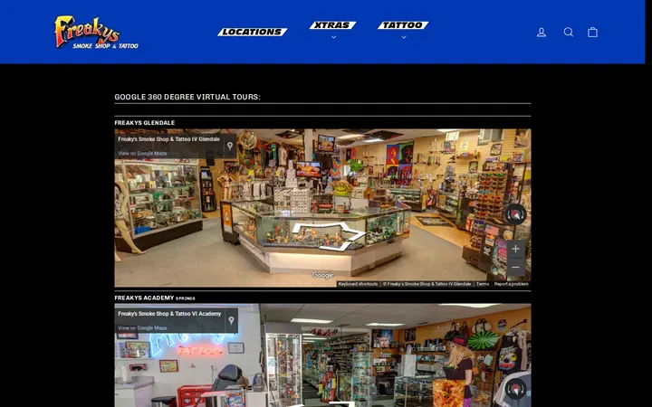 /pages/360-virtual-tours — Freaky's Head Shop II Sheridan