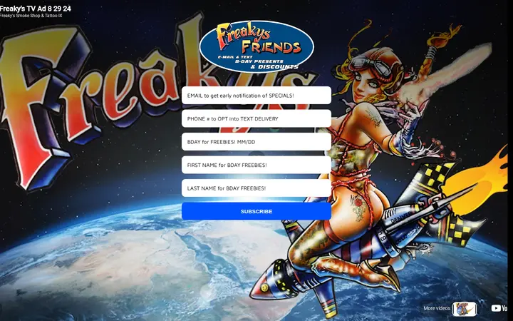 /pages/email-specials-signup — Freaky's Head Shop II Sheridan