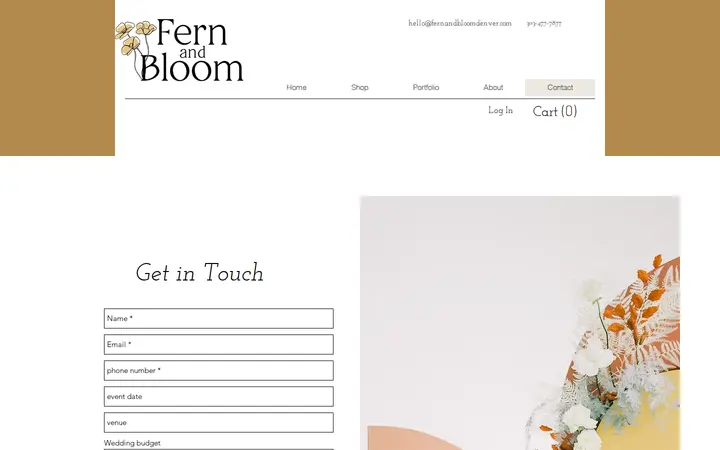 /contact — Fern and Bloom Denver
