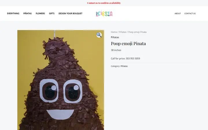 /product/poop-emoji-pinata — Piñateria La Fiesta