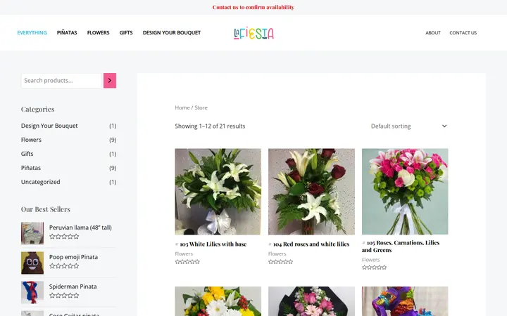 /store — Piñateria La Fiesta