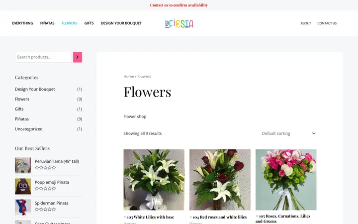 /product-category/flowers — Piñateria La Fiesta