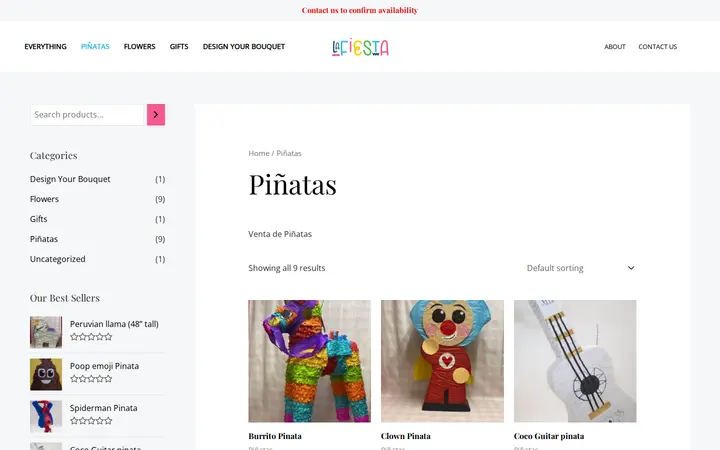 /product-category/pinatas — Piñateria La Fiesta