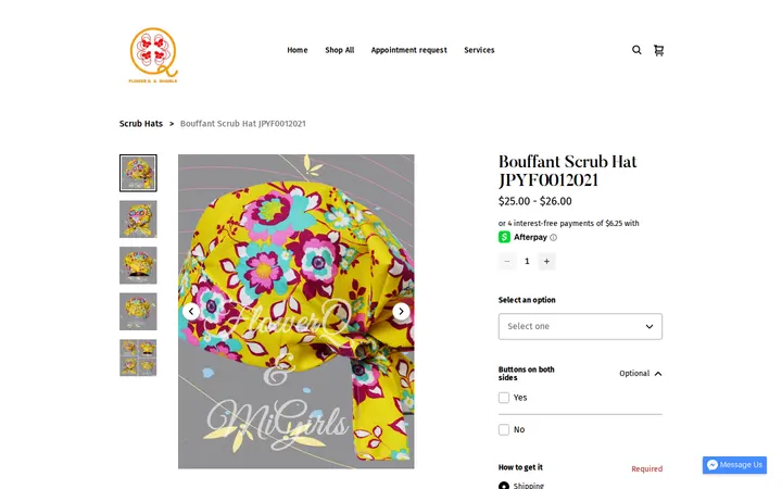 /product/bouffant-scrub-hat-jpyf0012021/88 — FlowerQ&MiGirls Seamstress, LLC; Alterations & Sewing in Denver