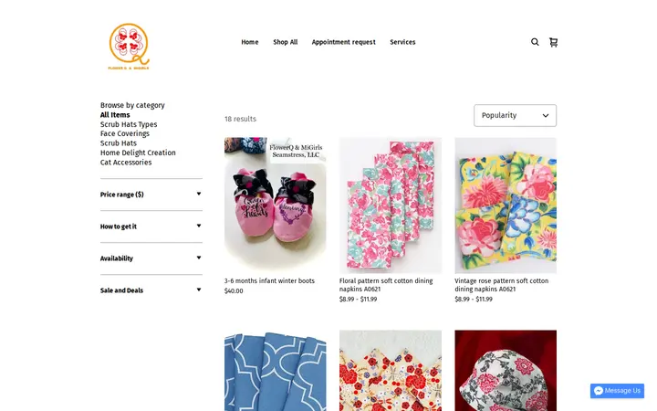 /s/shop — FlowerQ&MiGirls Seamstress, LLC; Alterations & Sewing in Denver