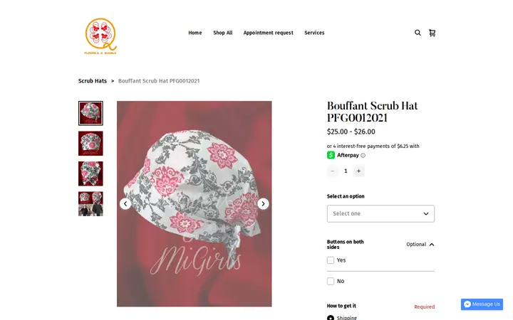 /product/bouffant-scrub-hat-pfg0012021/94 — FlowerQ&MiGirls Seamstress, LLC; Alterations & Sewing in Denver
