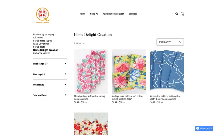 /shop/Homesweethome-home-mysweethome-homedecor/33 — FlowerQ&MiGirls Seamstress, LLC; Alterations & Sewing in Denver