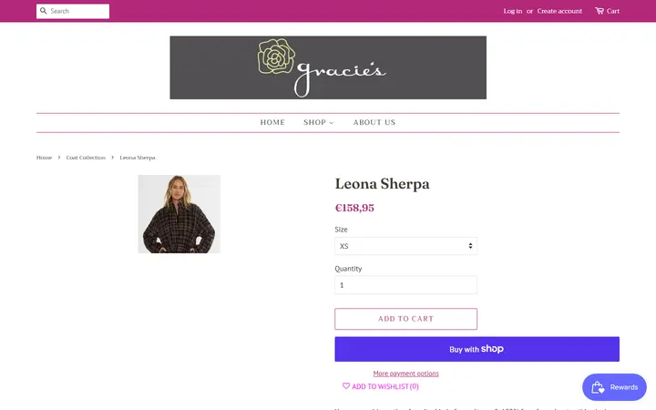 /collections/coat-collection/products/leona-sherpa — Gracie's Boutique