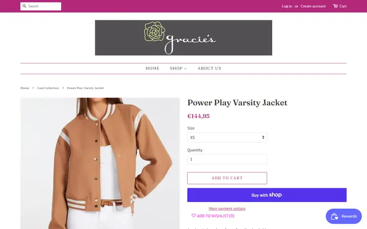 /collections/coat-collection/products/power-play-varsity-jacket — Gracie's Boutique
