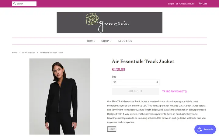 /collections/coat-collection/products/air-essentials-track-jacket — Gracie's Boutique