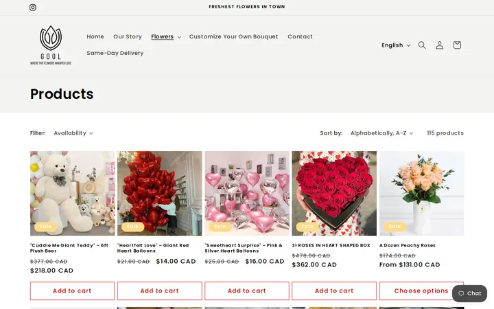/collections/all — Gool: Flower Shop