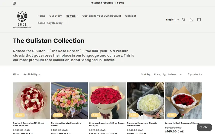 /collections/the-gulistan-collection — Gool: Flower Shop