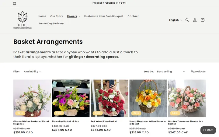 /collections/basket-arrangements — Gool: Flower Shop