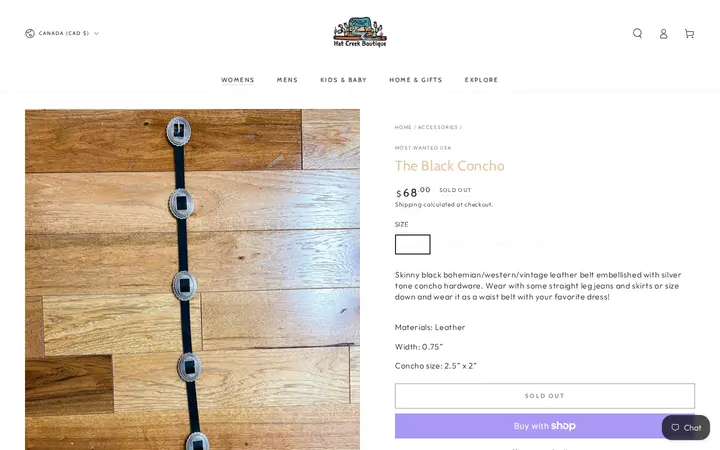 /collections/accessories/products/the-black-concho — Hat Creek Boutique