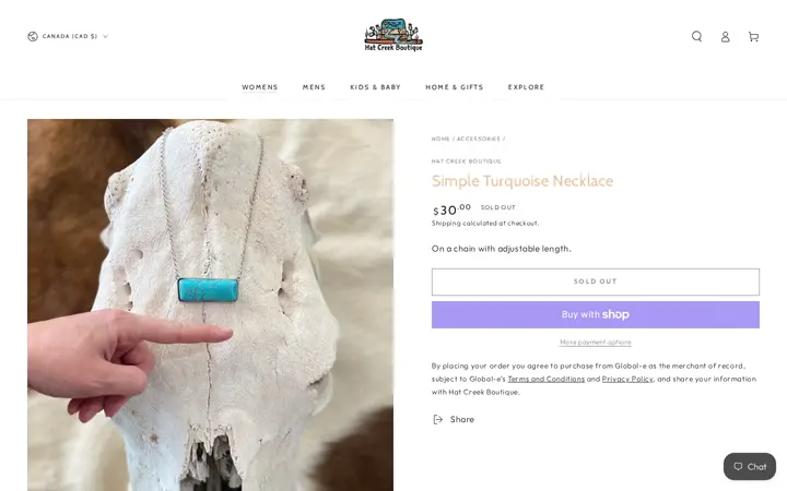 /collections/accessories/products/large-turquoise-bar-necklace — Hat Creek Boutique