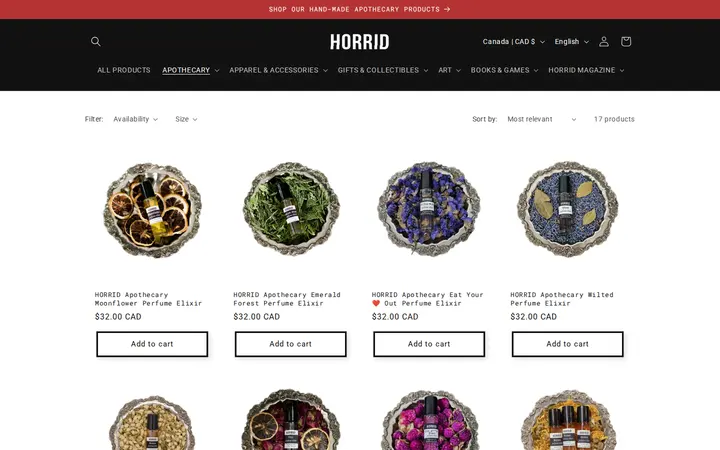 /collections/perfume — HORRID