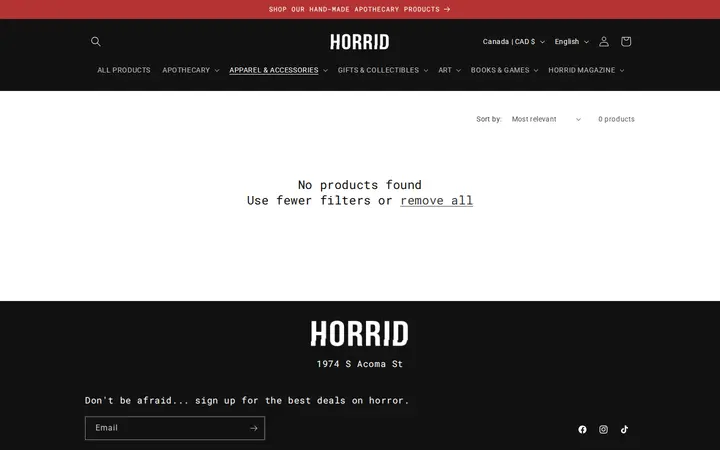 /collections/children — HORRID