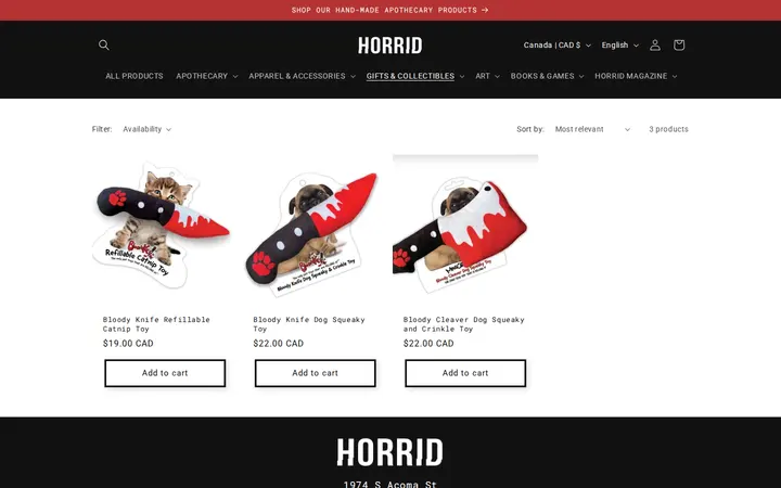 /collections/pet — HORRID
