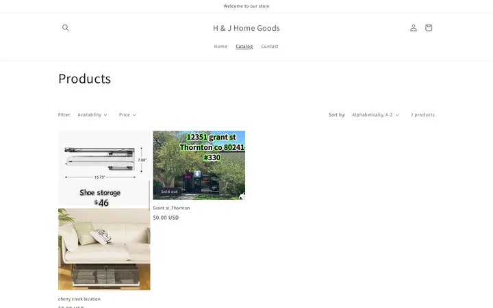 /collections/all — H&J HomeGoods