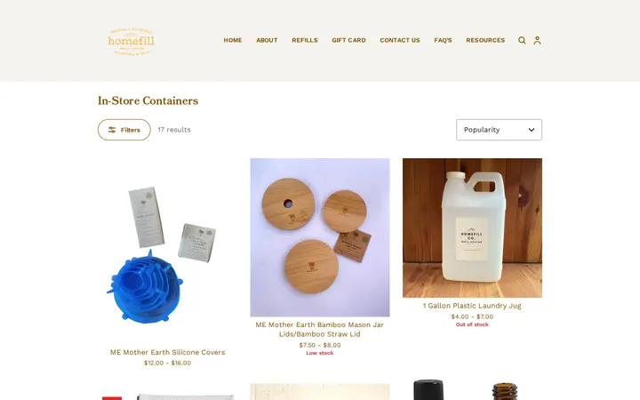 /shop/in-store-containers/59 — Homefill Co.