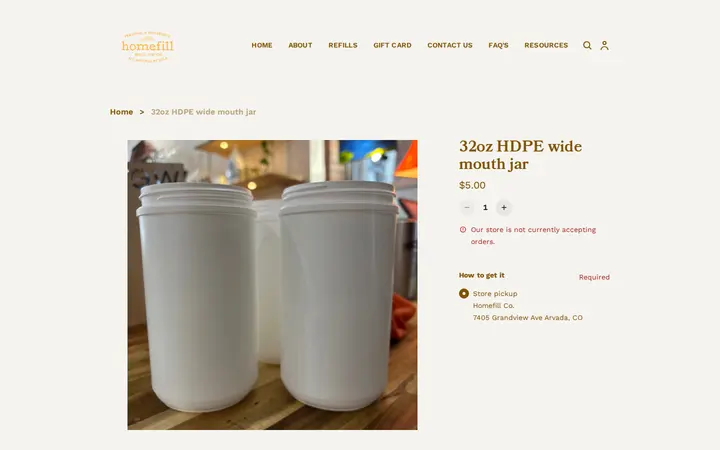/product/32oz-hdpe-wide-mouth-jar/WOP7O6C627NLXYVDR4QAGD5G — Homefill Co.