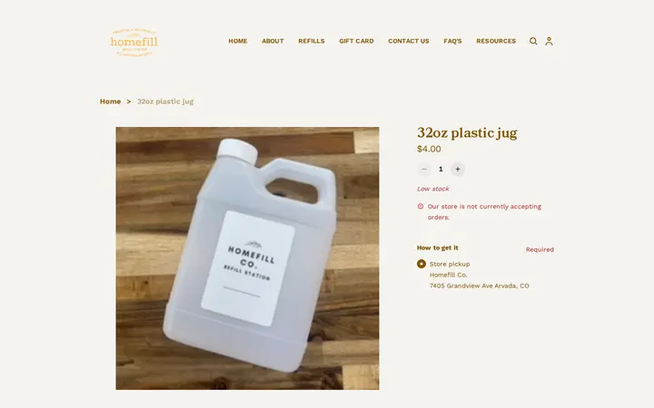 /product/32oz-plastic-jug/1370 — Homefill Co.