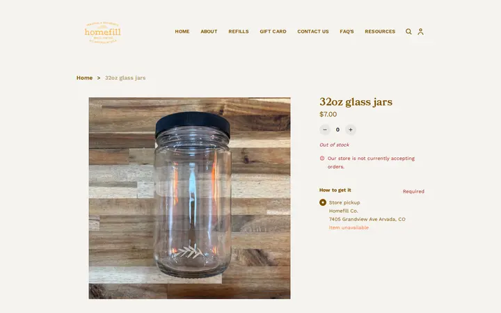 /product/32oz-glass-jars/JDGZJK3SQ2TVMAO4TWIFRJOW — Homefill Co.